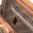 SAINT LAURENT Y Stitch Hand Bag Leather Brown Gold Auth bs31762-21