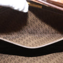 SAINT LAURENT Y Stitch Hand Bag Leather Brown Gold Auth bs31762-22