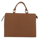 SAINT LAURENT Y Stitch Hand Bag Leather Brown Gold Auth bs31762-3