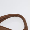 SAINT LAURENT Y Stitch Hand Bag Leather Brown Gold Auth bs31762-8