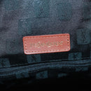 SAINT LAURENT Boston Bag Nylon Leather Navy Gold Auth bs31763-18