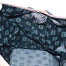 SAINT LAURENT Boston Bag Nylon Leather Navy Gold Auth bs31763-21
