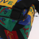 SAINT LAURENT Backpack Nylon Multicolor Gold Auth bs31764-14