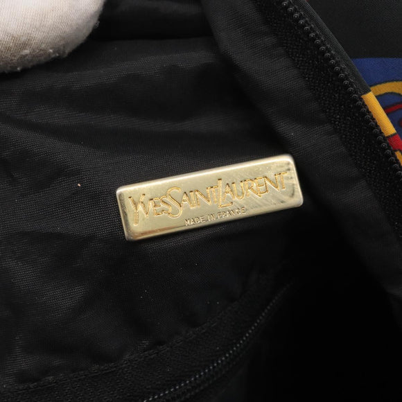 SAINT LAURENT Backpack Nylon Multicolor Gold Auth bs31764
