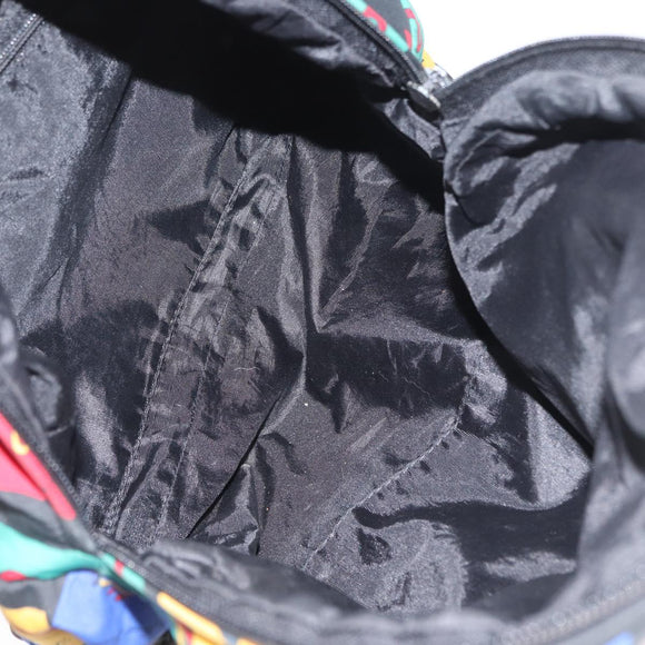 SAINT LAURENT Backpack Nylon Multicolor Gold Auth bs31764