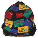 SAINT LAURENT Backpack Nylon Multicolor Gold Auth bs31764-3