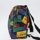 SAINT LAURENT Backpack Nylon Multicolor Gold Auth bs31764-4