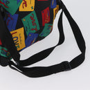 SAINT LAURENT Backpack Nylon Multicolor Gold Auth bs31764-7
