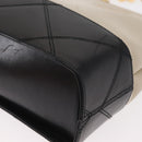 Salvatore Ferragamo Chain Shoulder Bag Leather White Black gold Auth bs31765-11