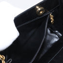 Salvatore Ferragamo Chain Shoulder Bag Leather White Black gold Auth bs31765-19