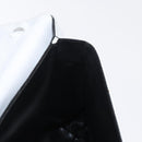 Salvatore Ferragamo Clutch Bag Leather Navy White gold Auth bs31766-15