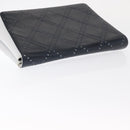 Salvatore Ferragamo Clutch Bag Leather Navy White gold Auth bs31766-6