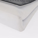 Salvatore Ferragamo Clutch Bag Leather Navy White gold Auth bs31766-9