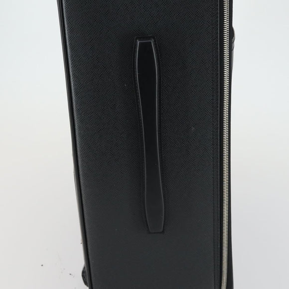 LOUIS VUITTON Taiga Pegas 55 Suitcase Black Boreal M32666 LV Auth bs31775