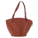 LOUIS VUITTON Epi Saint Jacques Shopping Shoulder Bag Brown M52263 Auth bs31780-1