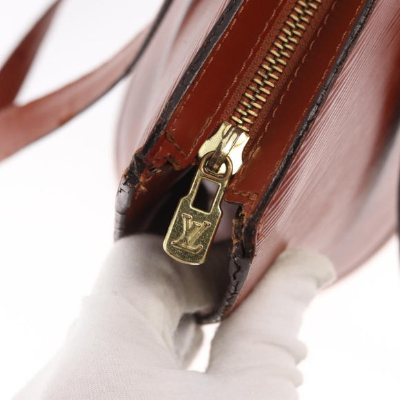 LOUIS VUITTON Epi Saint Jacques Shopping Shoulder Bag Brown M52263 Auth bs31780