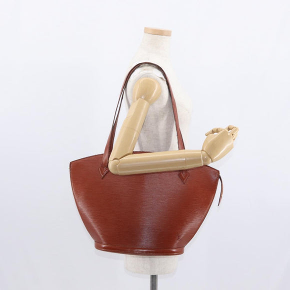 LOUIS VUITTON Epi Saint Jacques Shopping Shoulder Bag Brown M52263 Auth bs31780