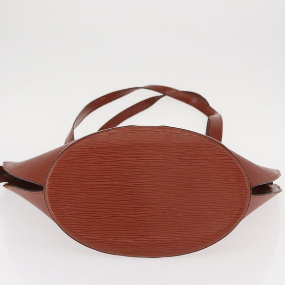 LOUIS VUITTON Epi Saint Jacques Shopping Shoulder Bag Brown M52263 Auth bs31780