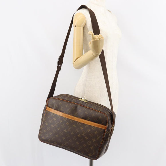LOUIS VUITTON Monogram Reporter GM Shoulder Bag M45252 LV Auth bs31781