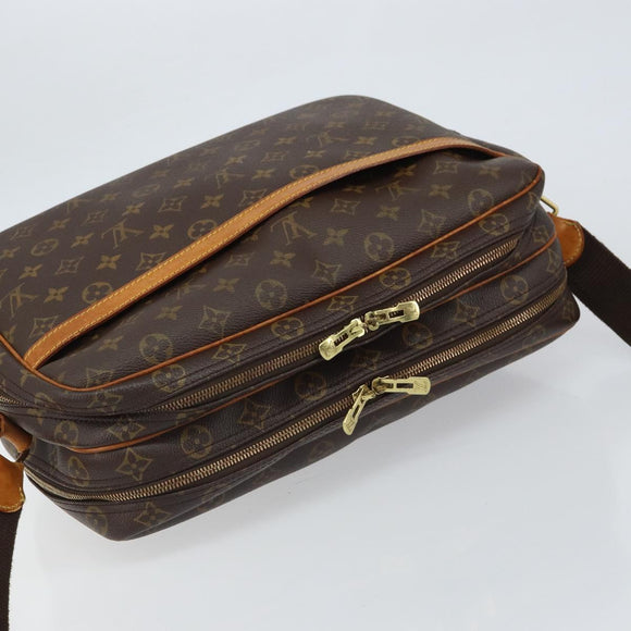 LOUIS VUITTON Monogram Reporter GM Shoulder Bag M45252 LV Auth bs31781