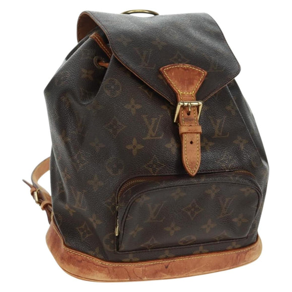 LOUIS VUITTON Monogram Montsouris MM Backpack M51136 LV Auth bs31782