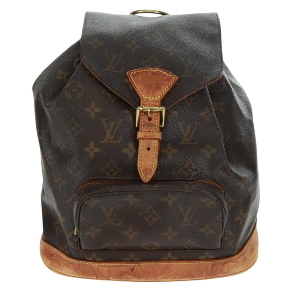 LOUIS VUITTON Monogram Montsouris MM Backpack M51136 LV Auth bs31782