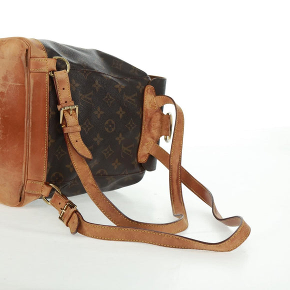 LOUIS VUITTON Monogram Montsouris MM Backpack M51136 LV Auth bs31782