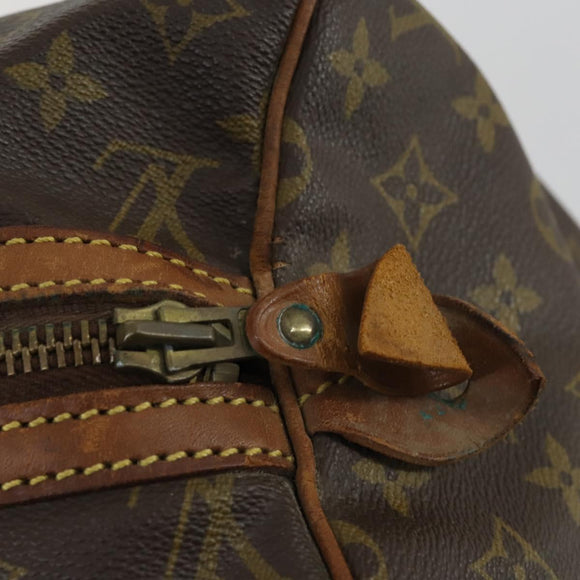 LOUIS VUITTON Monogram Sac Souple 35 Boston Bag M41626 LV Auth bs31783