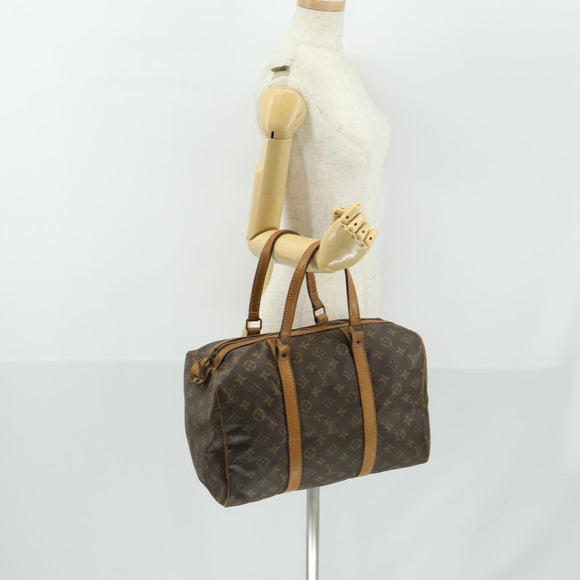 LOUIS VUITTON Monogram Sac Souple 35 Boston Bag M41626 LV Auth bs31783