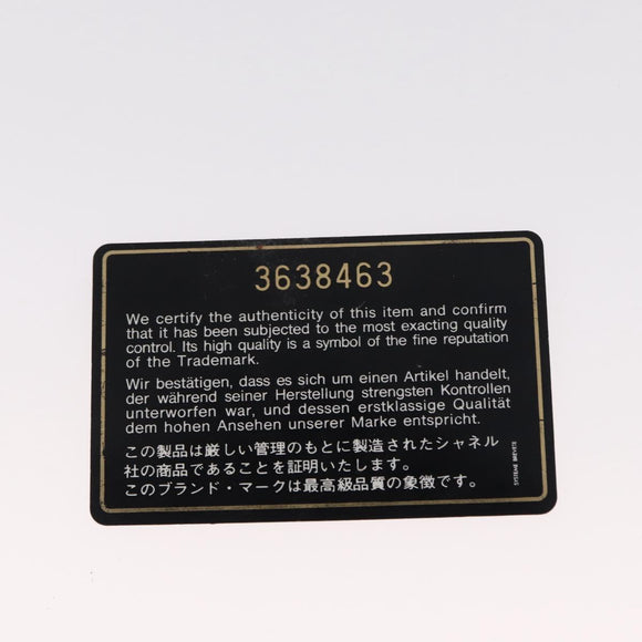 CHANEL Vanity Pouch Enamel Black Gold CC Auth bs31792