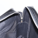 CHANEL Matelasse Shoulder Bag Enamel Black Silver CC Auth bs31793-19