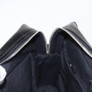 CHANEL Matelasse Shoulder Bag Enamel Black Silver CC Auth bs31793-20