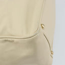 CHANEL Camelia Tote Bag Leather Beige Gold CC Auth bs31794-9
