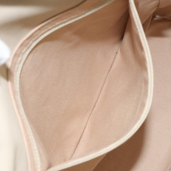 CHANEL Camelia Tote Bag Leather Beige Gold CC Auth bs31794