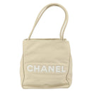 CHANEL Camelia Tote Bag Leather Beige Gold CC Auth bs31794-2
