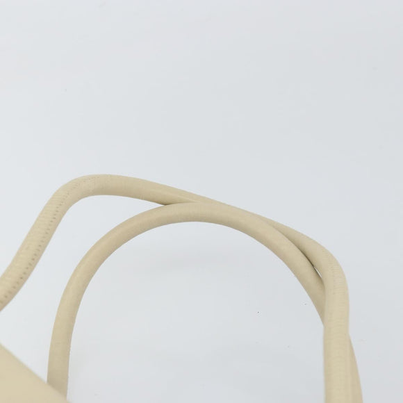 CHANEL Camelia Tote Bag Leather Beige Gold CC Auth bs31794