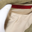 VALENTINO Studs Chain Shoulder Bag Enamel Khaki Gold Auth bs31799-11