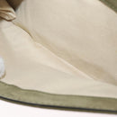 VALENTINO Studs Chain Shoulder Bag Enamel Khaki Gold Auth bs31799-21