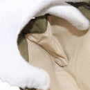 VALENTINO Studs Chain Shoulder Bag Enamel Khaki Gold Auth bs31799-22