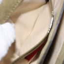 VALENTINO Studs Chain Shoulder Bag Enamel Khaki Gold Auth bs31799-24