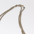 VALENTINO Studs Chain Shoulder Bag Enamel Khaki Gold Auth bs31799-8