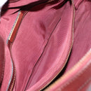 CARTIER Must Line Boston Bag Leather Bordeaux Gold Auth bs31802-22