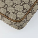 GUCCI GG Plus Supreme Clutch Bag PVC Beige Gold Auth bs31804-16