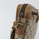 GUCCI GG Plus Supreme Clutch Bag PVC Beige Gold Auth bs31804-9