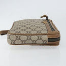 GUCCI GG Plus Supreme Clutch Bag PVC Beige Gold Auth bs31804-3