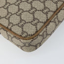 GUCCI GG Plus Supreme Clutch Bag PVC Beige Gold Auth bs31804-14