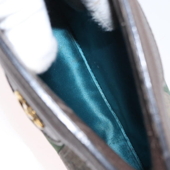 GUCCI GG Supreme Chain Web Sherry Line Bag PVC Beige Gold 503877 Auth bs31805