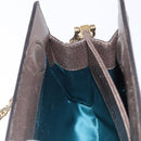 GUCCI GG Supreme Chain Web Sherry Line Bag PVC Beige Gold 503877 Auth bs31805-11