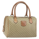 CELINE Macadam Canvas Hand Bag PVC Beige Gold Auth bs31807-1