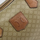CELINE Macadam Canvas Hand Bag PVC Beige Gold Auth bs31807-17